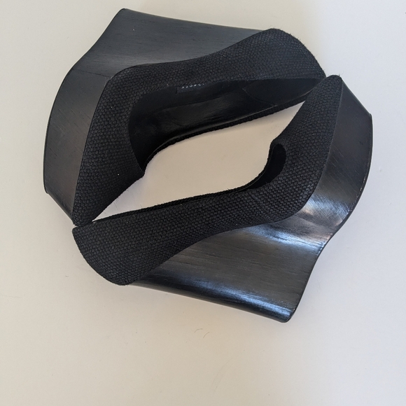 Theyskens Theory Black Platform Shoes 38 - Picture 2 of 7